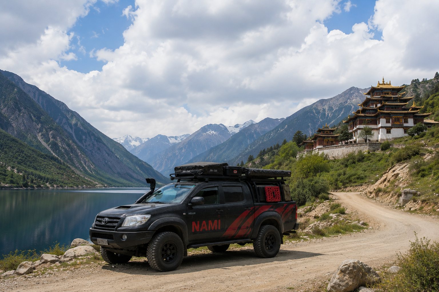 Nami verso Pechino, lago e monastero